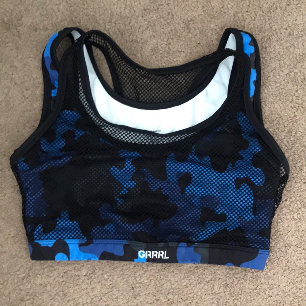 Grrrl Sports Bra with Mesh Details